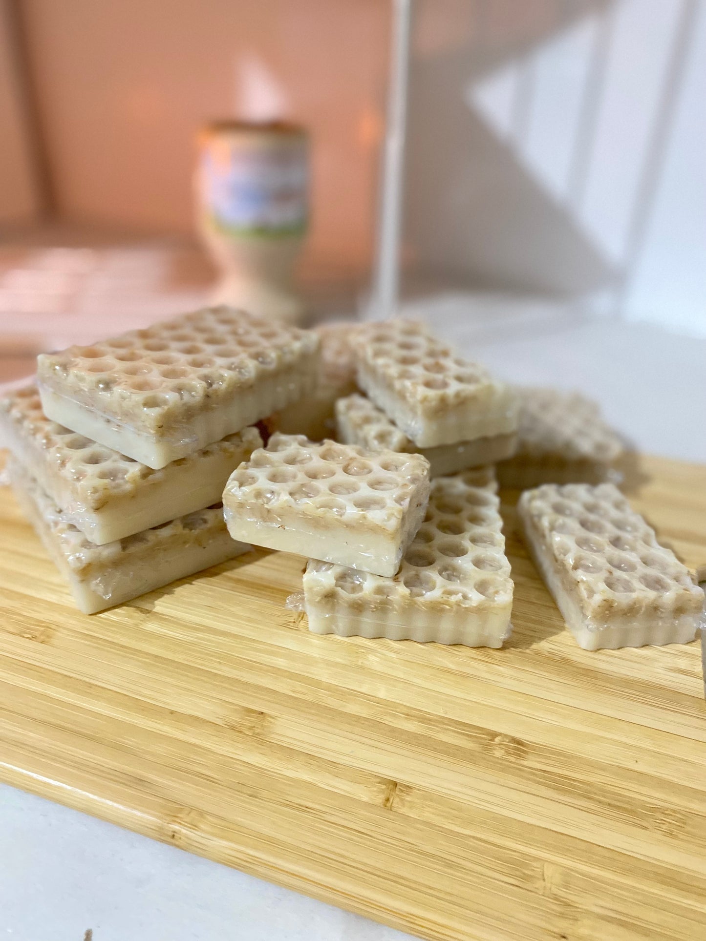 Jabón Artesanal de Leche de Cabra con Avena y Miel