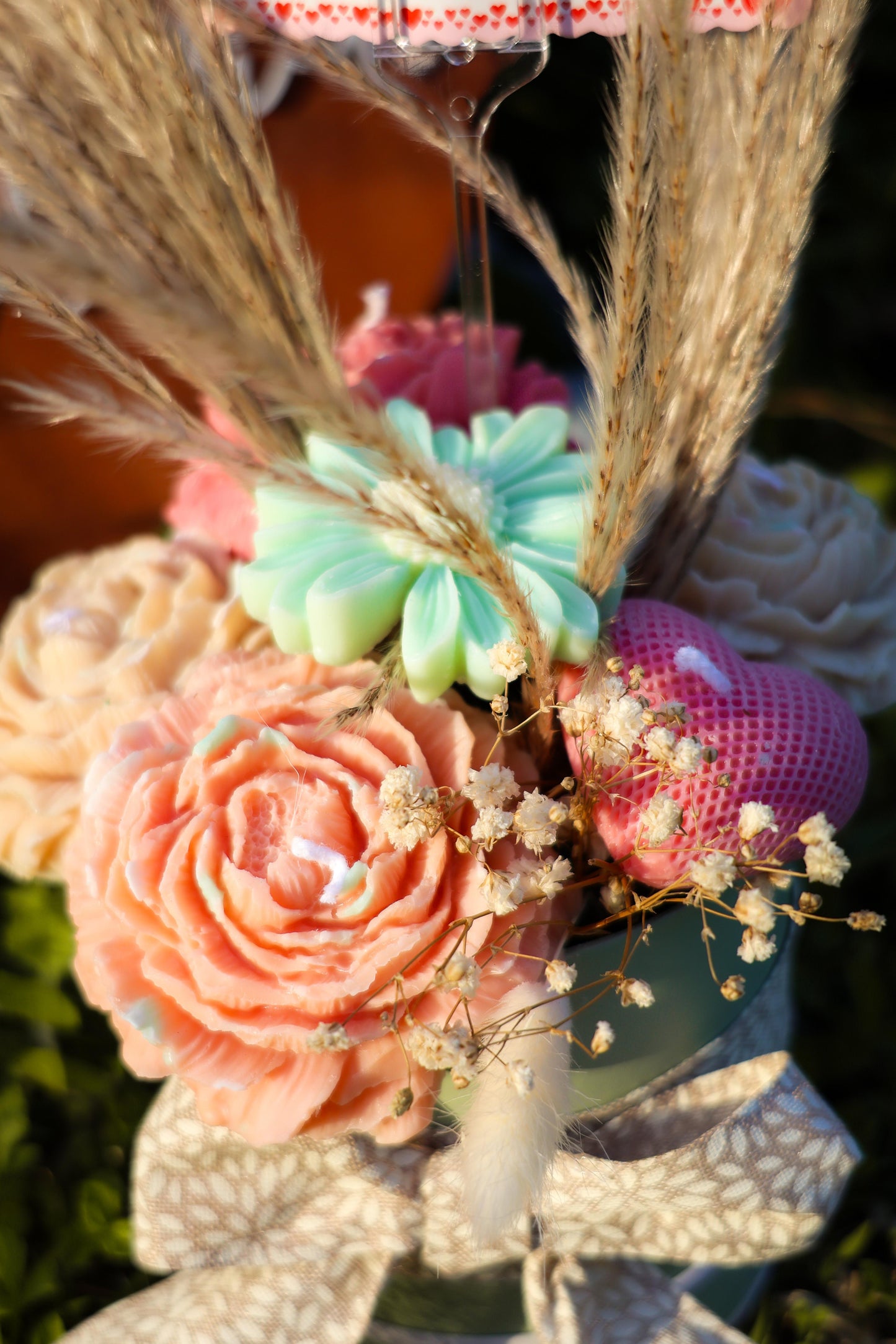 Bouquet de Flores de Vela Decorativa