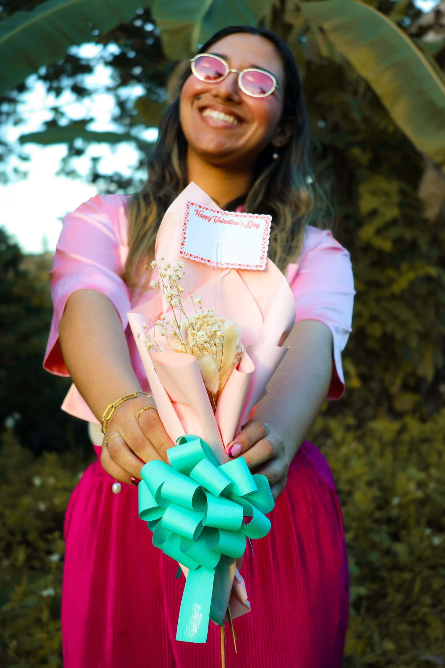 Ramo de Flor Pilar con Rosa Aromática