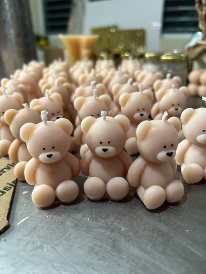 Vela de osito en caja transparente