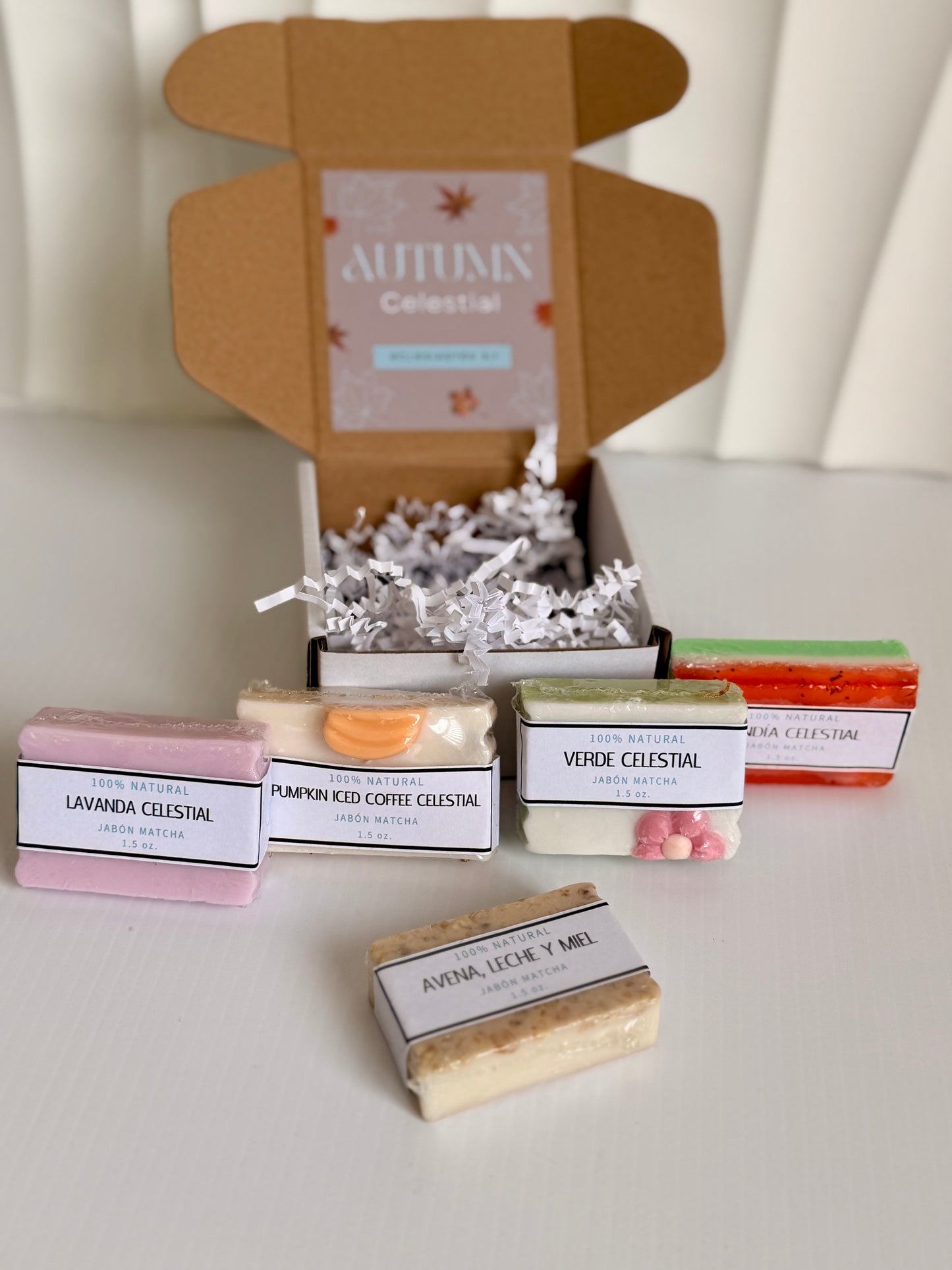 Sample Autumn Celestial Collection box | 5 mini jabones