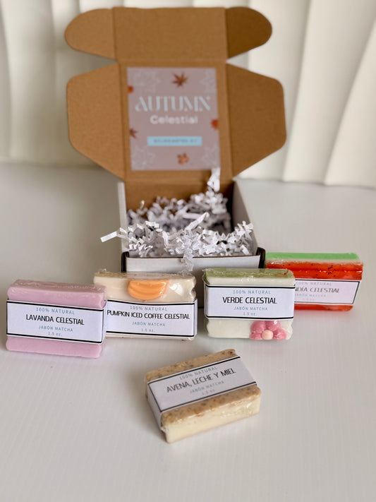 Sample Autumn Celestial Collection box | 5 mini jabones