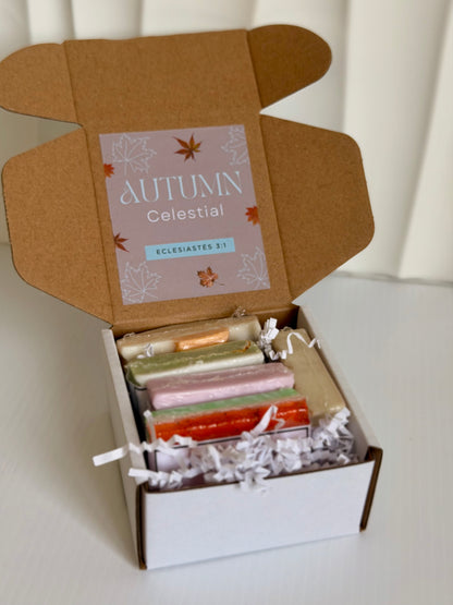 Sample Autumn Celestial Collection box | 5 mini jabones
