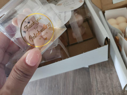 Vela de osito en caja transparente