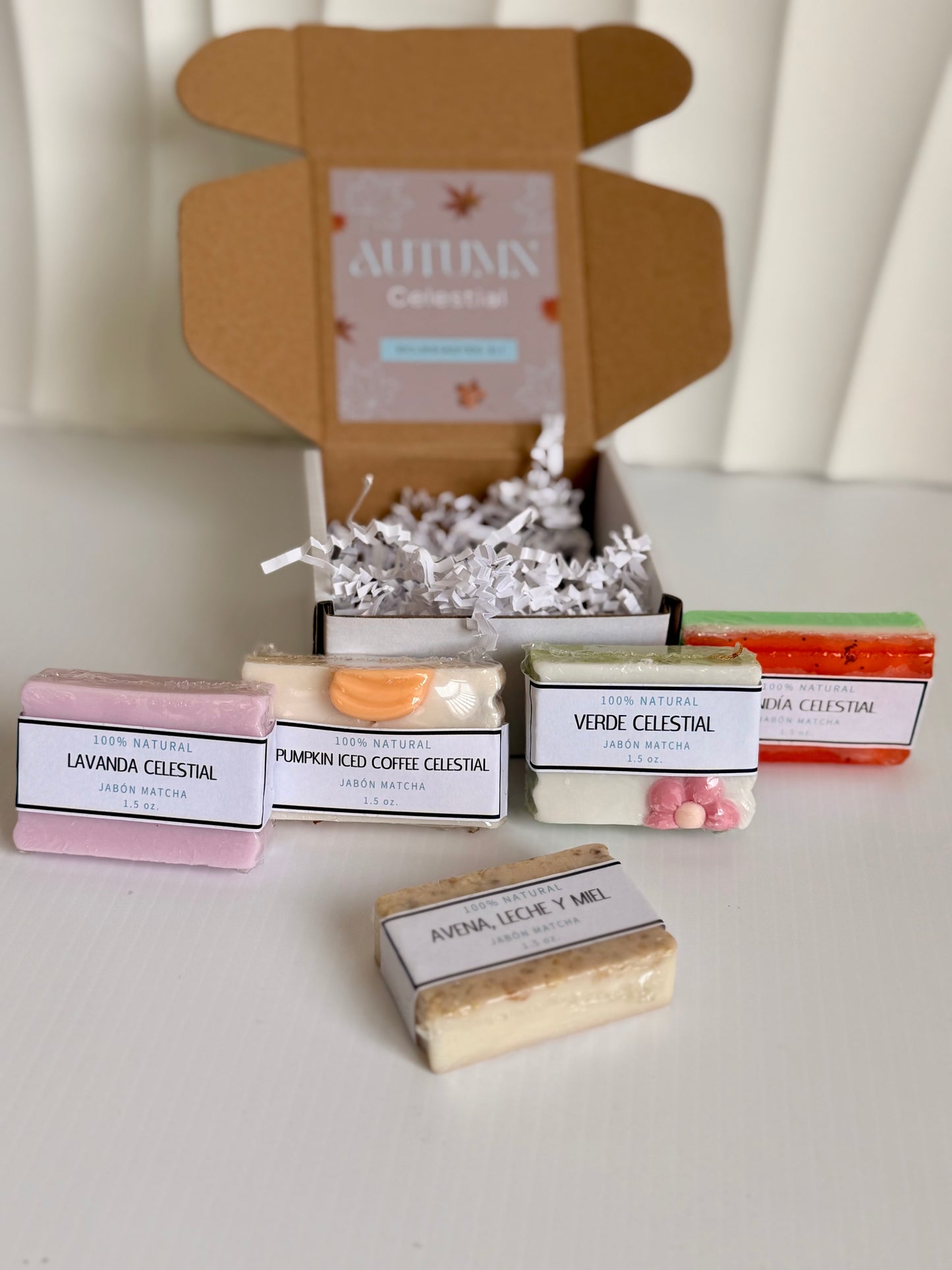 Sample Autumn Celestial Collection box | 5 mini jabones