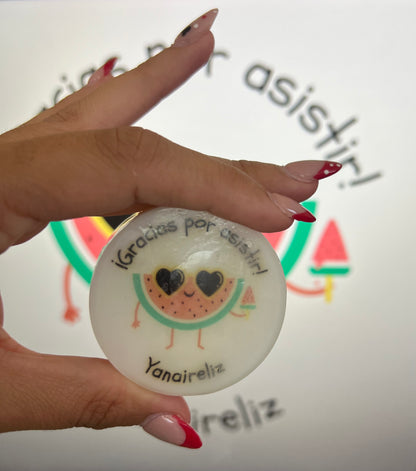Jabón con imagen encapsulada personalizada