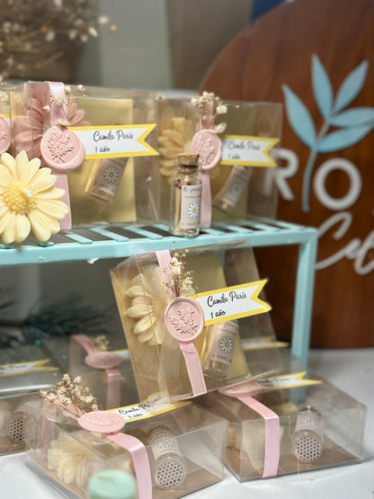 Margarita y fósforos personalizados.