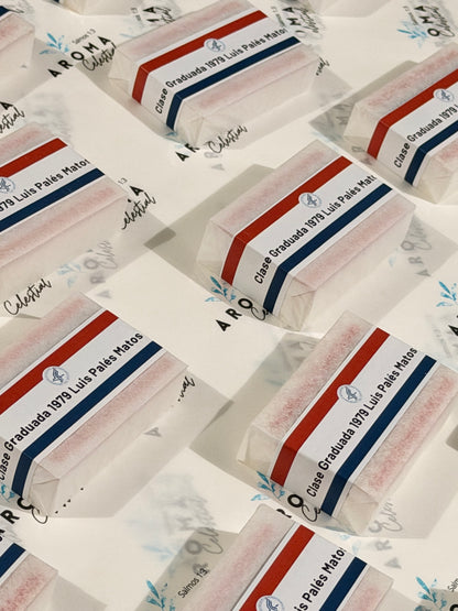 Jabón con imagen encapsulada personalizada rectangular
