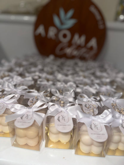 Bubbles en Caja Transparente con Tag Personalizado